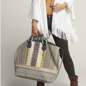 Stylish Gray and Yellow Women's Tote Bag